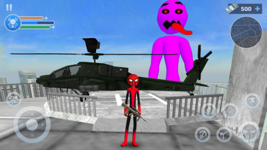 اسکرین شات بازی Spider Stickman Rope: Vegas Crime City Hero 2