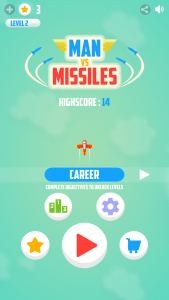 اسکرین شات بازی Man Vs. Missiles 1