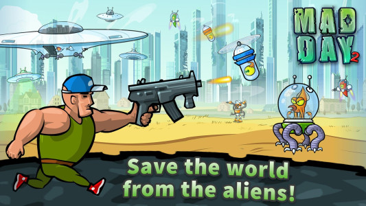 اسکرین شات 1 بازی Mad Day 2: Shoot the Aliens