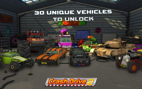 اسکرین شات بازی Crash Drive 2: 3D racing cars 2