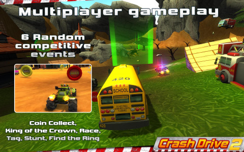 اسکرین شات بازی Crash Drive 2: 3D racing cars 1