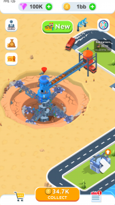 اسکرین شات 3 بازی Spiral Excavator Empire