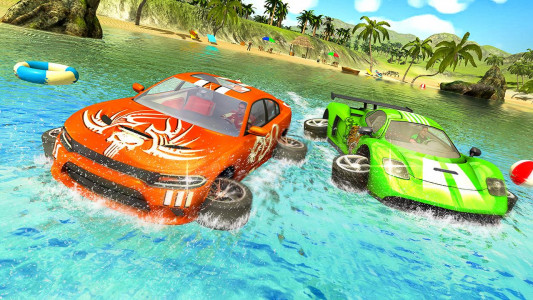 اسکرین شات بازی GT Car Race Game -Water Surfer 2