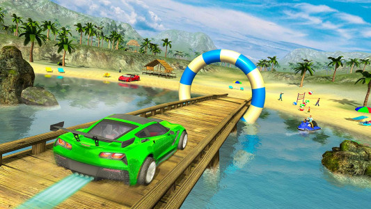 اسکرین شات بازی GT Car Race Game -Water Surfer 1