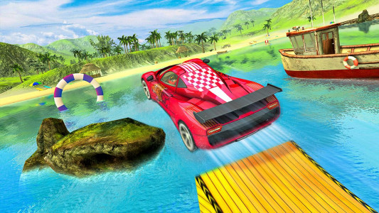 اسکرین شات بازی GT Car Race Game -Water Surfer 5