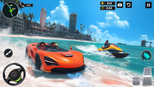 اسکرین شات 2 بازی GT Car Race Game -Water Surfer