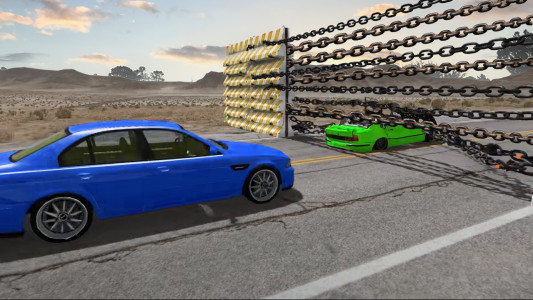 اسکرین شات بازی Chained Cars Stunt Racing Game 2