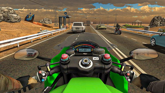 اسکرین شات بازی Racing In Moto: Traffic Race 1