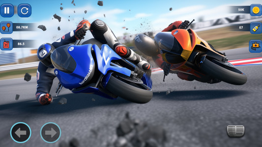 اسکرین شات بازی Racing In Moto: Traffic Race 4