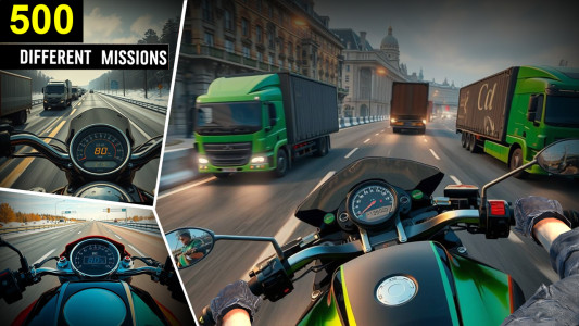 اسکرین شات 1 بازی Racing In Moto: Traffic Race