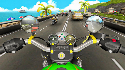 اسکرین شات بازی Racing In Moto: Traffic Race 4