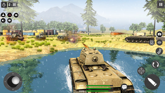 اسکرین شات 2 بازی World Tanks War: Offline Games