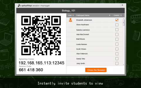اسکرین شات برنامه Splashtop Classroom 3