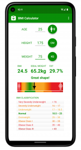 اسکرین شات برنامه BMI Calculator 1