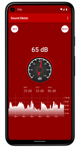 اسکرین شات 1 برنامه Sound Decibel Meter