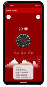 اسکرین شات 2 برنامه Sound Decibel Meter
