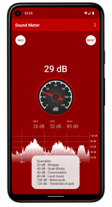 اسکرین شات 2 برنامه Sound Decibel Meter