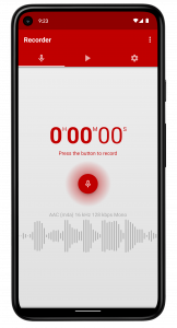 اسکرین شات برنامه Voice Recorder Pro 1