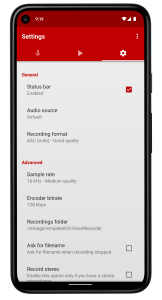 اسکرین شات 3 برنامه Voice Recorder Pro