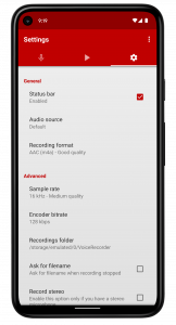 اسکرین شات برنامه Voice Recorder Pro 3