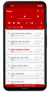 اسکرین شات برنامه Voice Recorder Pro 2