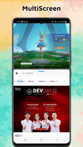 اسکرین شات 2 برنامه Split Screen & Dual Window App