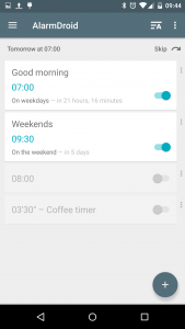 اسکرین شات برنامه AlarmDroid (alarm clock) 1