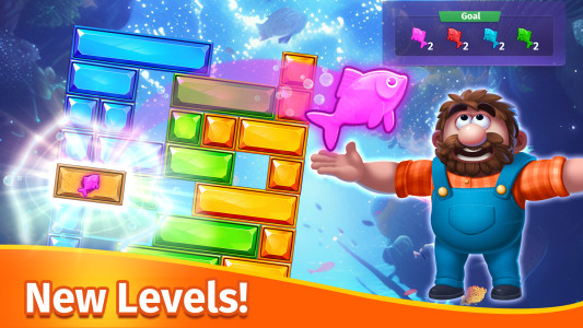 اسکرین شات 2 بازی Jewel Sliding® - Block Puzzle