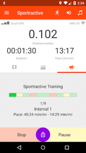 اسکرین شات برنامه Sportractive GPS Running Cycling Distance Tracker 3
