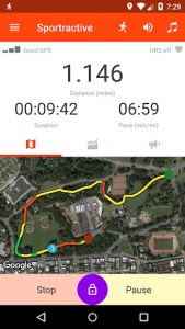اسکرین شات برنامه Sportractive GPS Running Cycling Distance Tracker 2