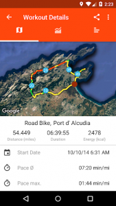 اسکرین شات برنامه Sportractive GPS Running Cycling Distance Tracker 6