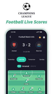 اسکرین شات 1 برنامه Football Score