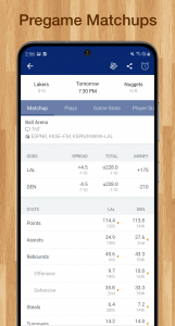 اسکرین شات برنامه Scores App: for NBA Basketball 5