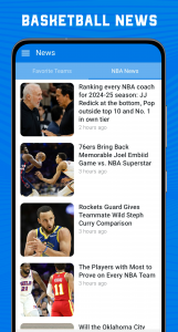 اسکرین شات برنامه Superfan Sports Pro Basketball 8
