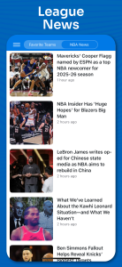 اسکرین شات 8 برنامه Superfan Sports Pro Basketball