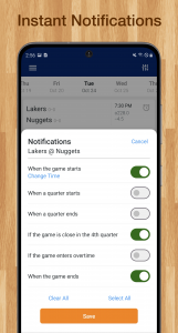 اسکرین شات برنامه Scores App: for NBA Basketball 4