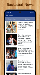 اسکرین شات برنامه Scores App: for NBA Basketball 7