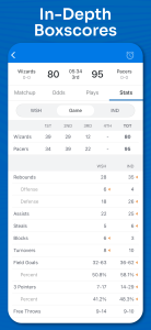 اسکرین شات 4 برنامه Superfan Sports Pro Basketball