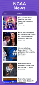 اسکرین شات 8 برنامه Superfan: Womens College Hoops