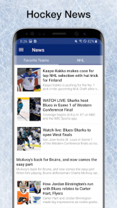 اسکرین شات برنامه Hockey NHL Live Scores, Stats & Schedules 7