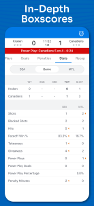 اسکرین شات 4 برنامه Superfan Sports: Pro Hockey