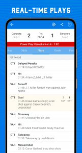 اسکرین شات 3 برنامه Superfan Sports: Pro Hockey