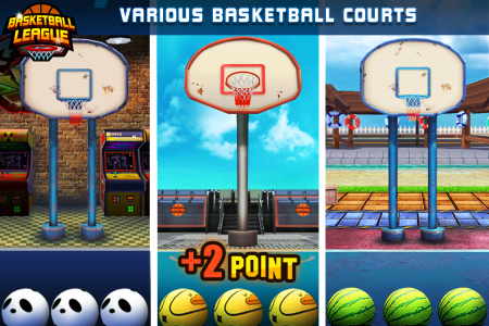 اسکرین شات بازی Basketball League -Throw Match 2