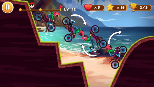اسکرین شات بازی Stunt Moto Racing 6
