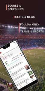 اسکرین شات 1 برنامه Sportskeeda Live Cricket Score