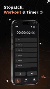 اسکرین شات 2 برنامه Multi Stopwatch and Timer Plus
