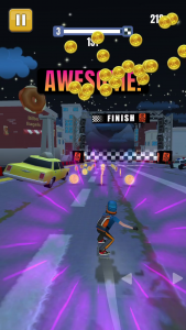 اسکرین شات بازی Faily Skater Street Racer 2