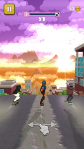 اسکرین شات 3 بازی Faily Skater Street Racer