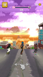 اسکرین شات بازی Faily Skater Street Racer 3