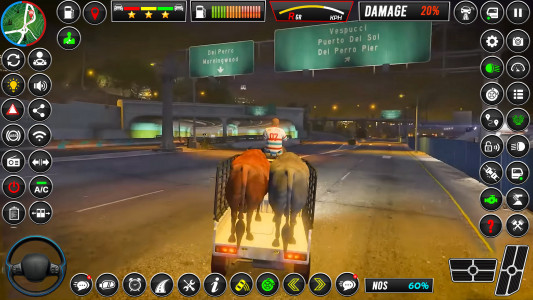 اسکرین شات بازی US Truck Driving Animal games 8